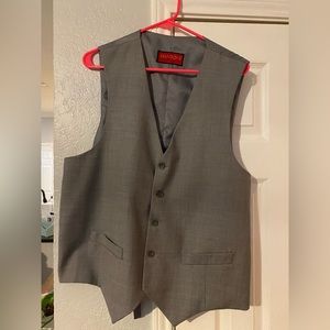 Gray silver men’s dress vest - 46